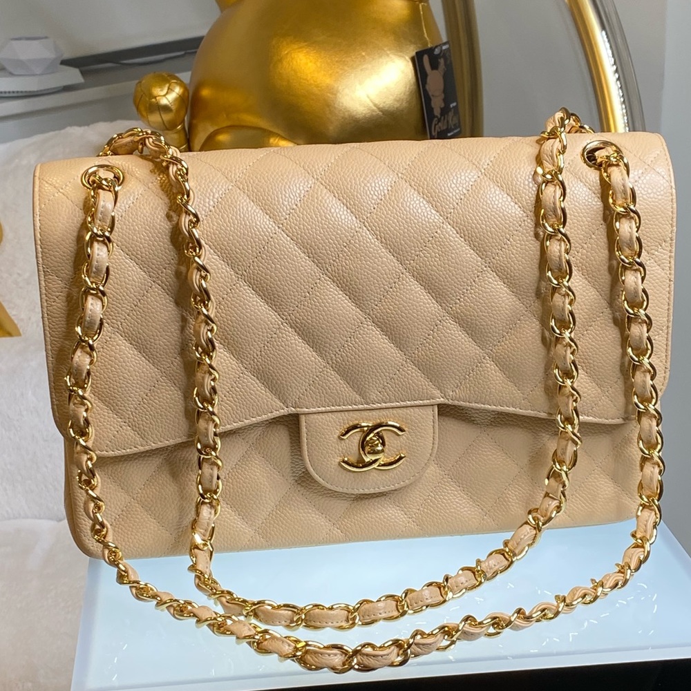 BRAND NEW CHANEL JUMBO BEIGE ***RARE***